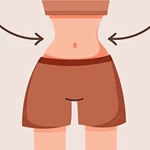 hourglass body shape - workout android application logo